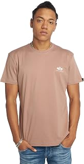 ALPHA INDUSTRIES Men's Basic T Small Logo Neon Print T-Shirt for Men T-Shirt (Pack of 1)
