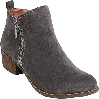 Lucky Brand Womens Basel Almond Toe Leather Western Boots