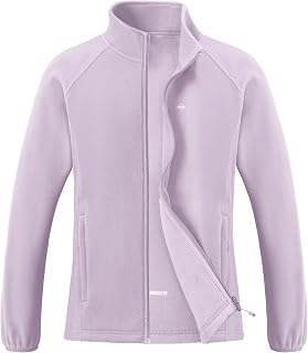 Pioneer Camp Women's Fleece Jacket Lightweight Zip Up Collar Warm Jacket Winter Warm Jacket with Pockets