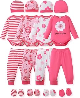 NZRVAWS Baby Girl Clothes Preemie Newborn Outfits Infant 20 PC 0-18 Months