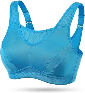 Wingslove Sports Bra Large Breasts Strong Hold Non-Wired Bustier Fitness