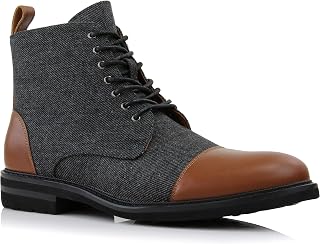 Men's Ankle Dress Boots | Lace-up Casual Fashion Boot Collection | Cap Toe & Plain Toe Styles |