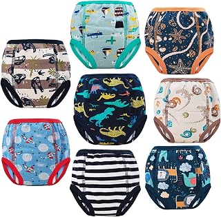 MooMoo Baby Potty Training Pants Cotton Training Underwear for Boy and Girl | OEKO-TEX, Absorbent Layers, Wetness Awareness, Easy Pull-On Fit, Washable & Reusable for Toddler Potty Training