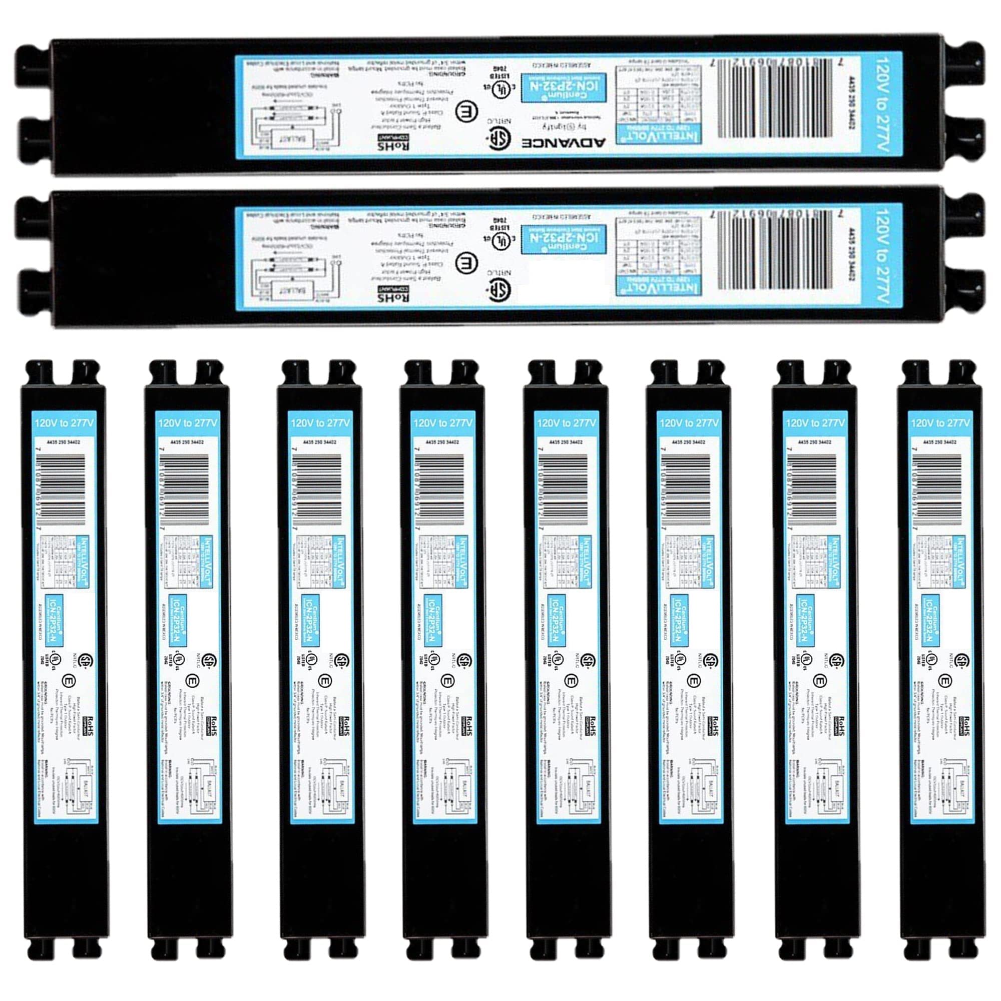 ICN2P32N, 120-277V, 50-60Hz Input Frequency, Solid Wire Type, Instant Start Cent