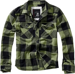 Brandit Individual Wear Men's Flannel Check Shirt Long Sleeve Classic