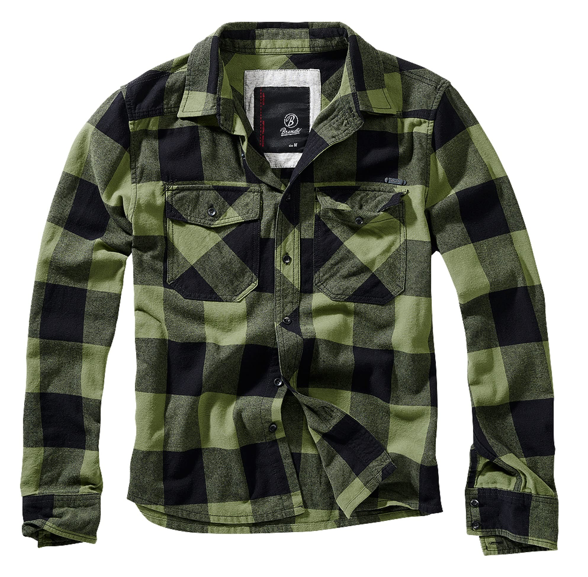 Brandit Individual Wear Men's Flannel Check Shirt Long Sleeve Classic