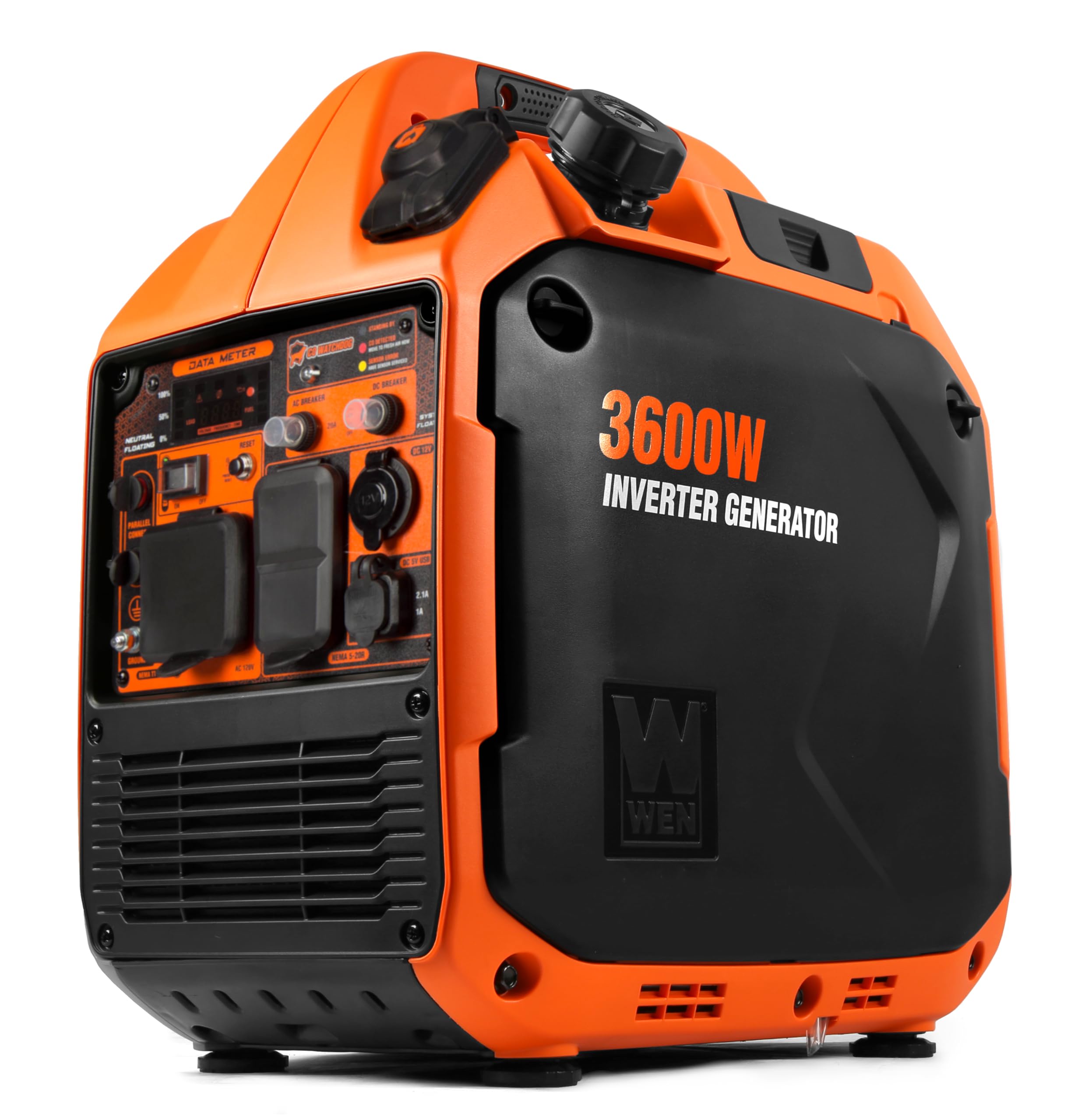 WEN Quiet and Lightweight 3600-Watt Dual Fuel RV-Ready Portable Inverter Generat