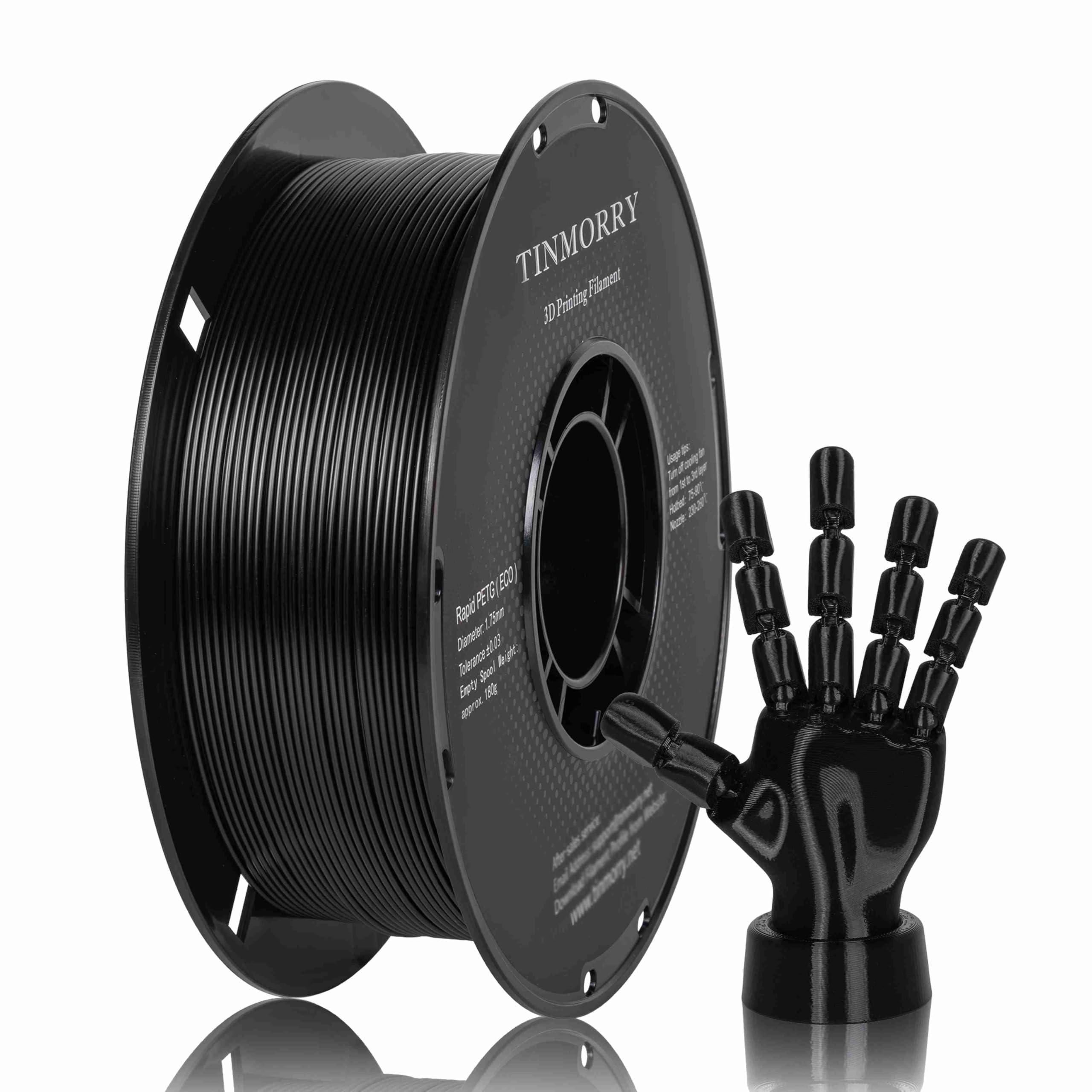 TINMORRY PETG Filament 1.75mm, Rapid PETG-Eco 3D Printing Filament, Compatible w