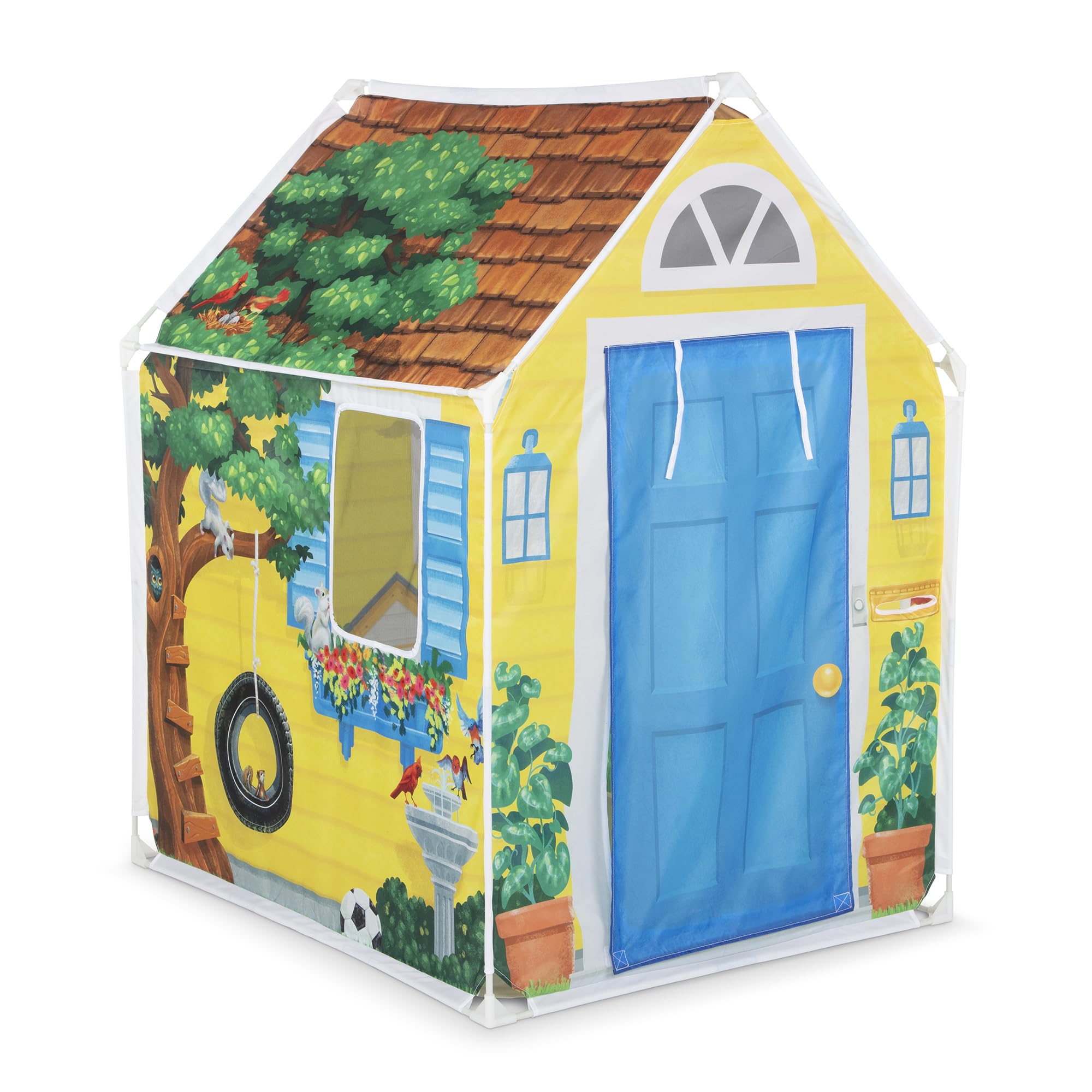 Melissa & Doug Cozy Cottage Fabric Play Tent, Indoor Playhouse for Kids | Nearly