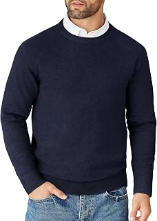 COOFANDY Men's Jumper Crew Neck Sweater Knitted Casual Jumpers