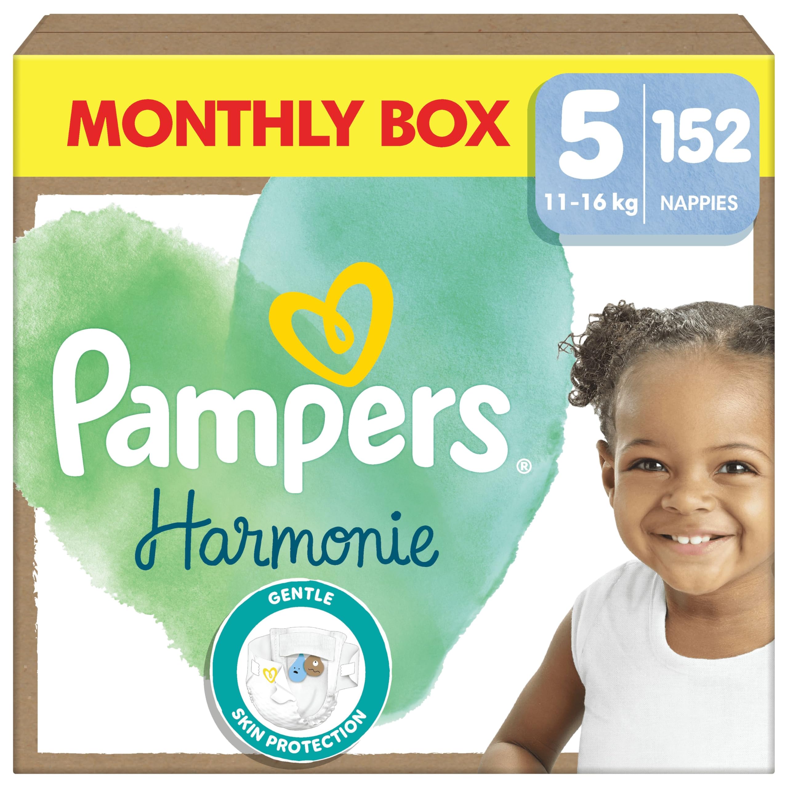 Pampers Harmonie Nappies Size 5 Monthly Box
