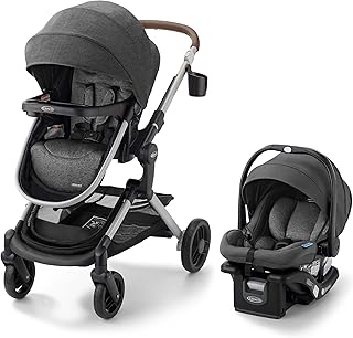 Graco Modes Nest 3-in-1 Travel System (Stroller & Car Seat), Sullivan | 3 Modes: Infant Car Seat Carrier & Pramette, Toddler Stroller; Slide2Me Height-Adjustable and Reversible Stroller Seat
