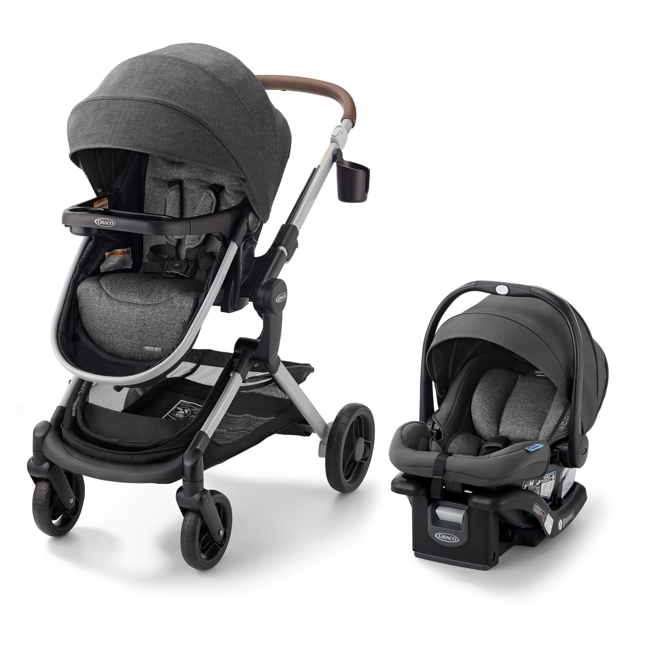 Graco Modes Nest 3-in-1 Travel System (Stroller & Car Seat), Sullivan | 3 Modes: