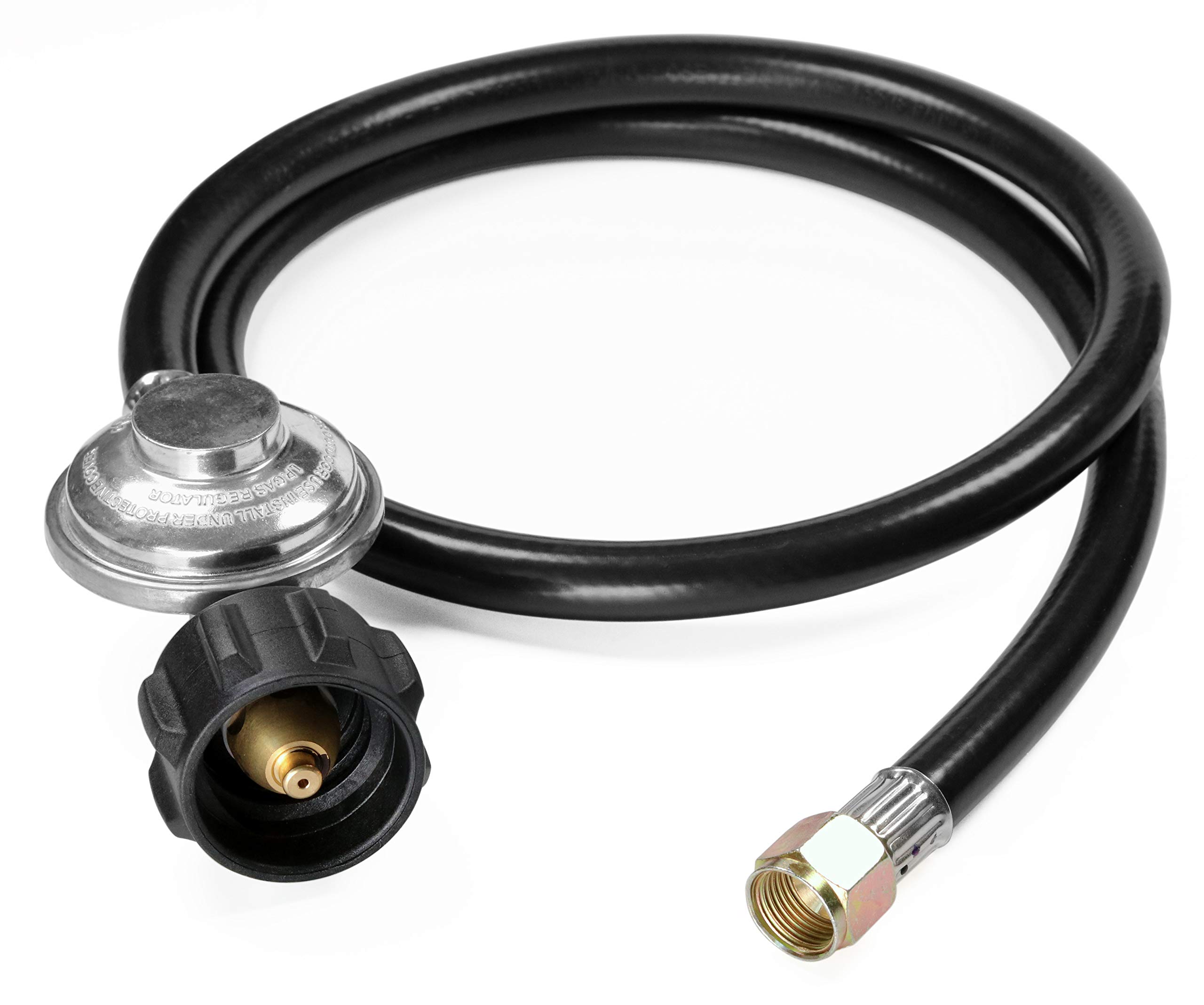 3.5 Feet Propane Regulator and Hose for LP Gas Grill BBQ Fire Pit Heater | Unive