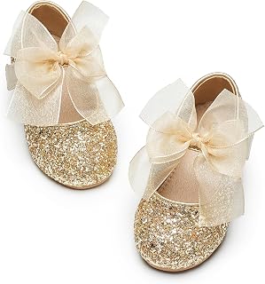 Kiderence Little Toddler Girls Dress Shoes Ballerina Ballet Flats Kids Mary Janes