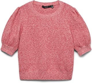 VERO MODA Vmdoffy 2/4 O-Neck Pullover Ga Noos Vmdoffy Ga Noos Women's 2/4 Crew Neck Pullover (Pack of 1)