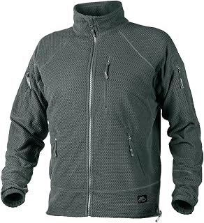 Helikon Alpha Men's Tactical Jacket Grid Fleece Shade Grey Size