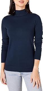 Amazon Essentials Women’s Lightweight Sweater with Stand-Up Collar (Plus Size Available)