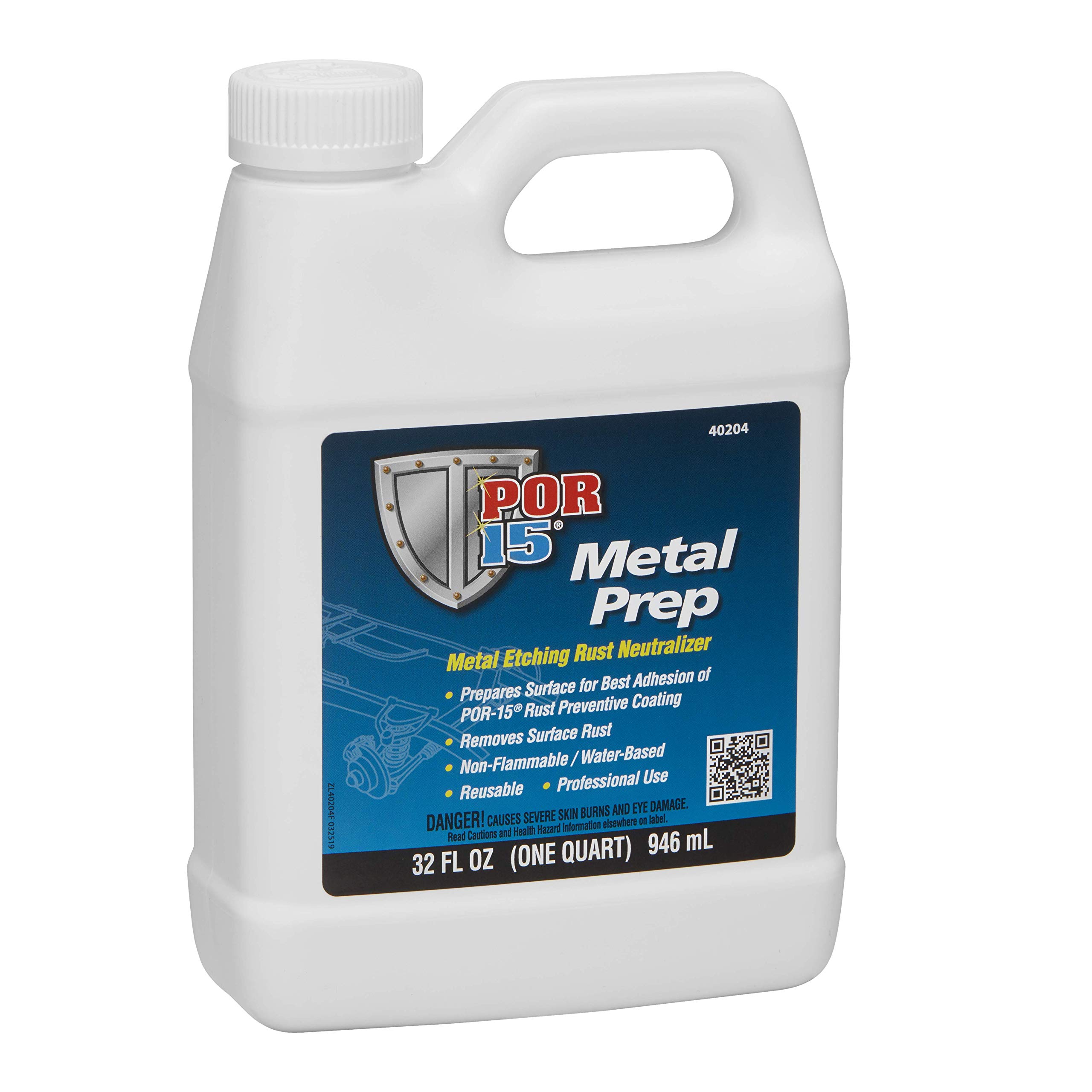 POR-15 Metal Prep, Metal Etching Rust Neutralizer, Non-flammable and Water-based