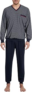Götzburg Mens Long Pyjamas with Cuffs (Chilli)