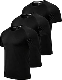 3/5 Pack Mens Sport T Shirts Quick Dry Short Sleeve Top S-2XL