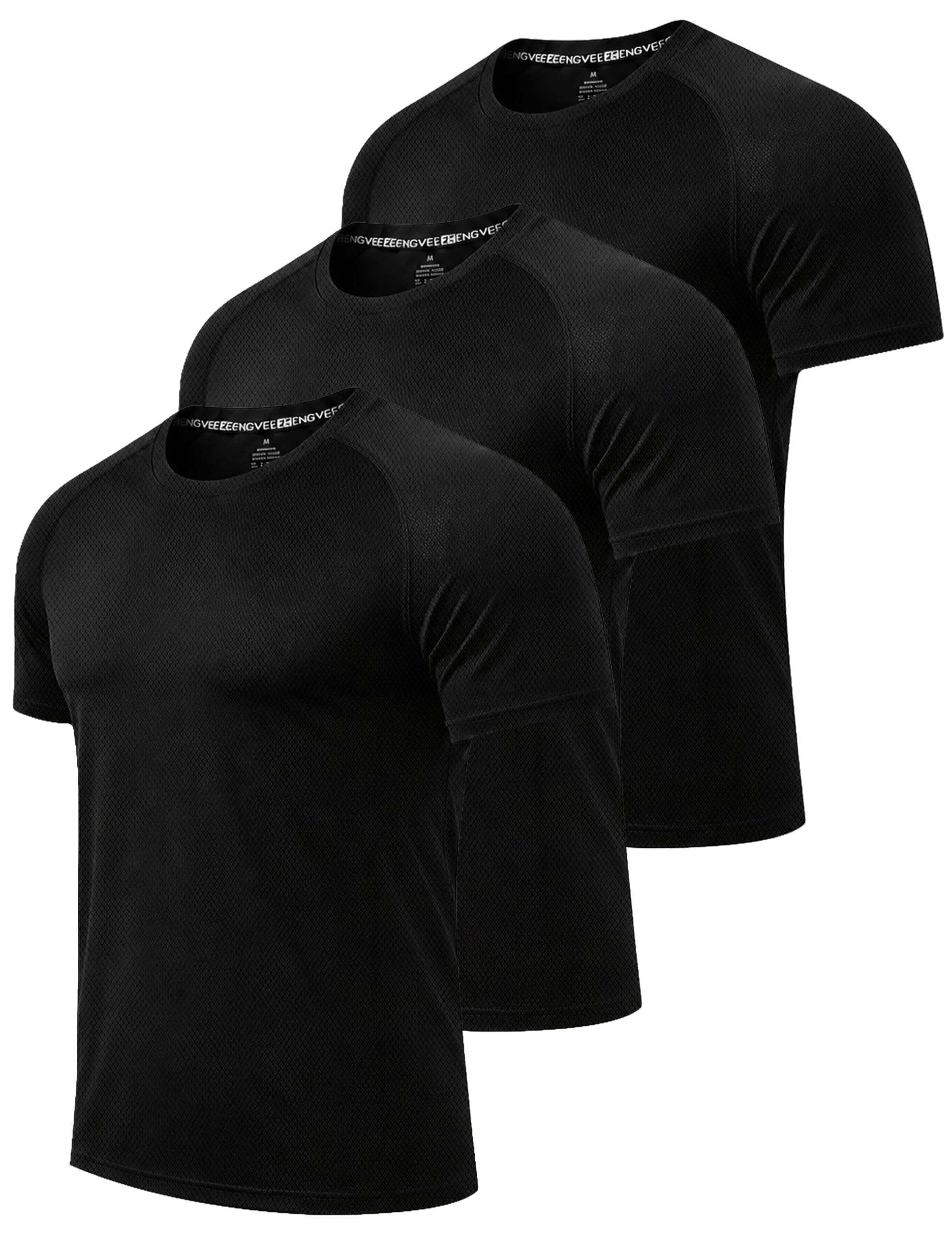 3/5 Pack Mens Sport T Shirts Quick Dry Short Sleeve Top S-2XL