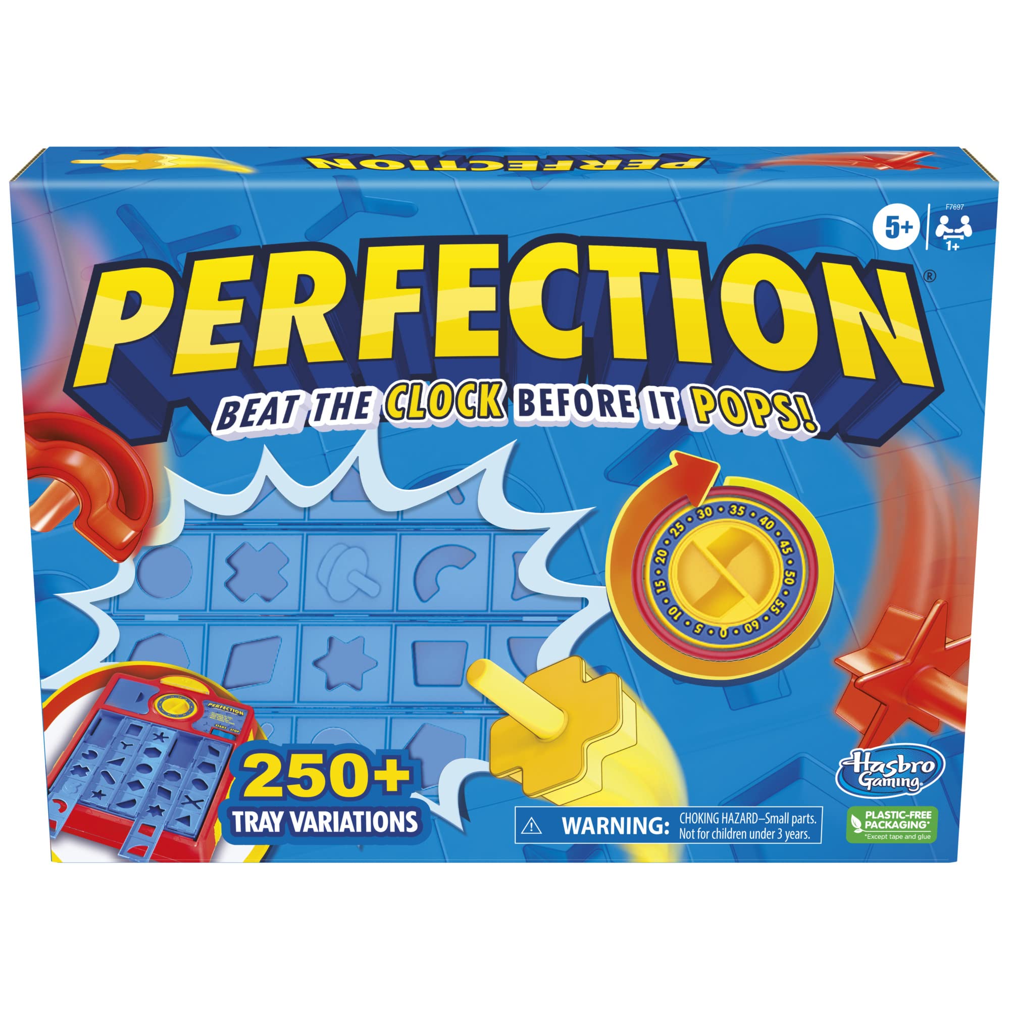 Perfection Game for Kids Ages 5 and Up, Pop Up Game, Customize The Tray for Over