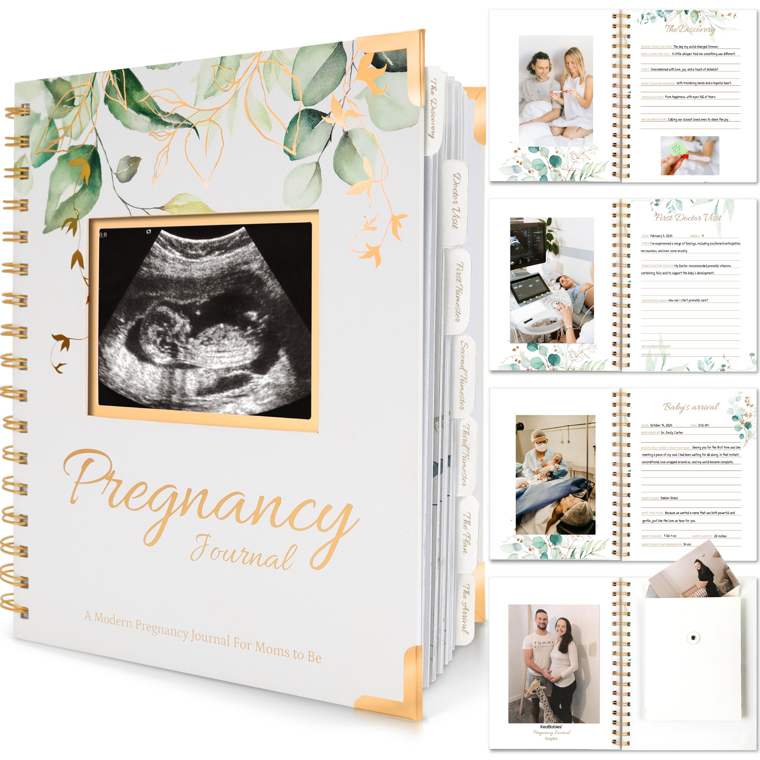 Pregnancy Journal for First Time Moms Gifts - 90 Pages Hardcover (Alpine) | Preg