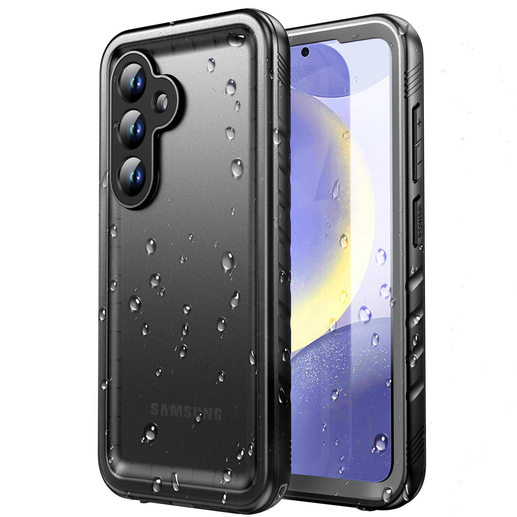 SPORTLINK Cover per Samsung Galaxy S24 Impermeabile Antiurto, Nero
