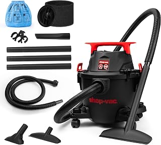 Shop-Vac 5430112 4 Gallon 4 Peak HP Wet/Dry Vacuum with Blower Function | 1.25" x 6-ft Hose, 10-ft Cord, Powerful Suction, Durable & Portable, Ideal for Jobsite, Garage, Workshop & Home