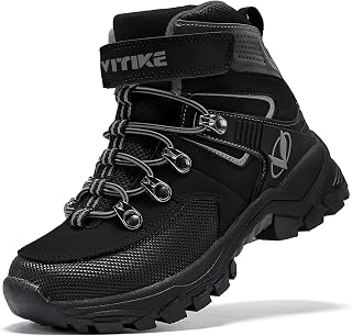ASHION Winterschuhe Jungen Warme Kinder Trekking Schneestiefel