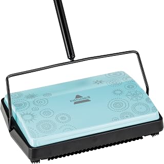 BISSELL Refresh Manual Sweeper, Pirouette, 2199 | No Batteries Required, 7-Brush Cleaning System, Dual Dust Bins, Multi-Surface Cleaning, Lightweight