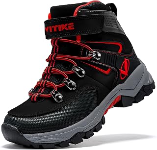 ASHION Winterschuhe Jungen Warme Kinder Trekking Schneestiefel