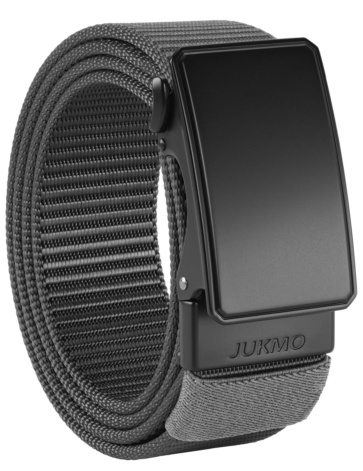 JUKMO 1.5" Mens Nylon Ratchet Belt Casual Belt with Sliding Buckle for Jeans No 