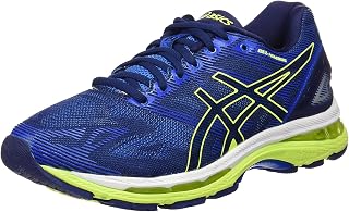 Asics Gel-Nimbus 19, Men's Running Shoes, Blue (Indigo Blue/Safety Yellow/Electric Blue), 44 EU / UK 10