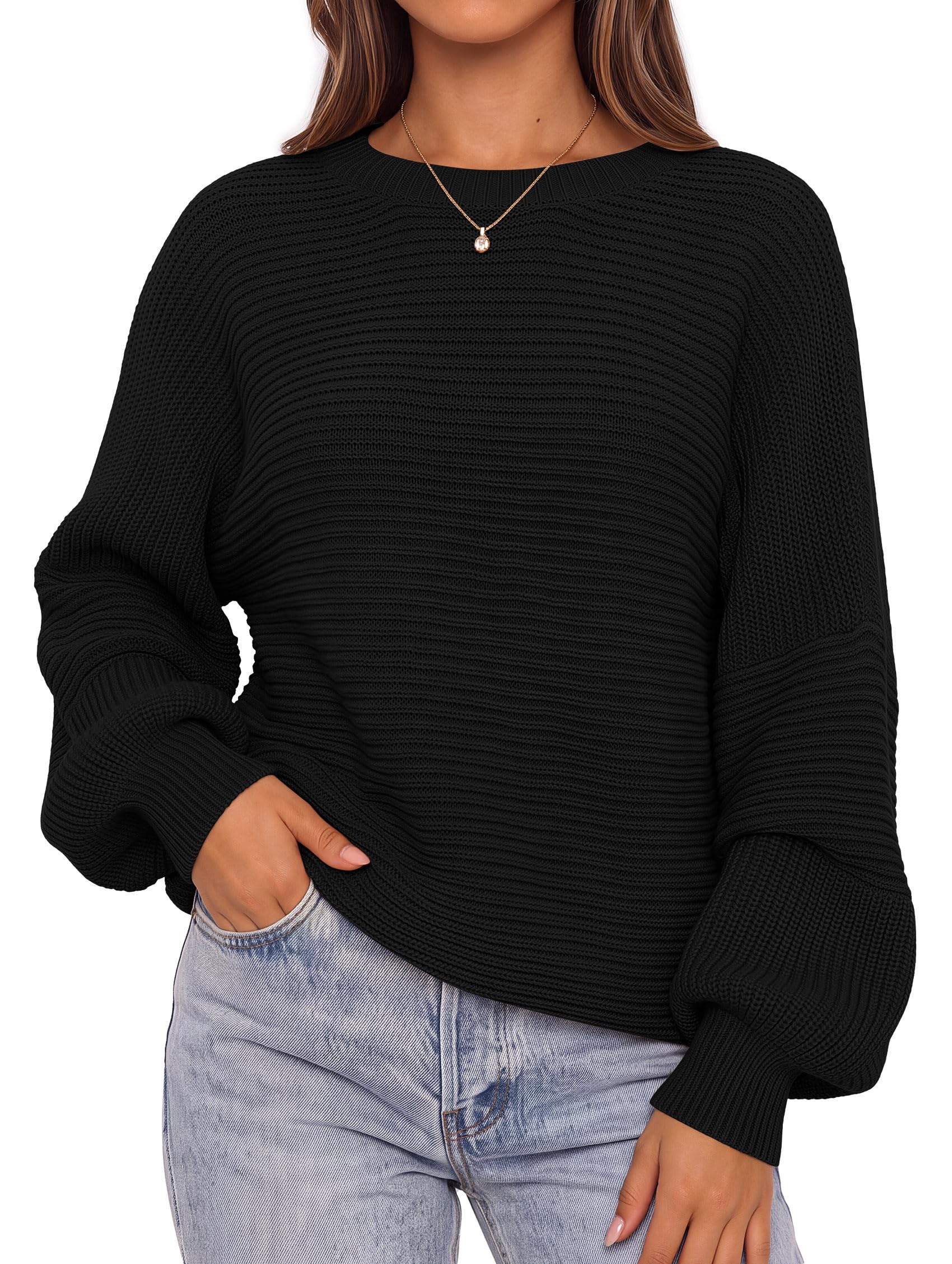 PRETTYGARDEN Fall 2026 Womens Oversized Sweaters Chunky Knit