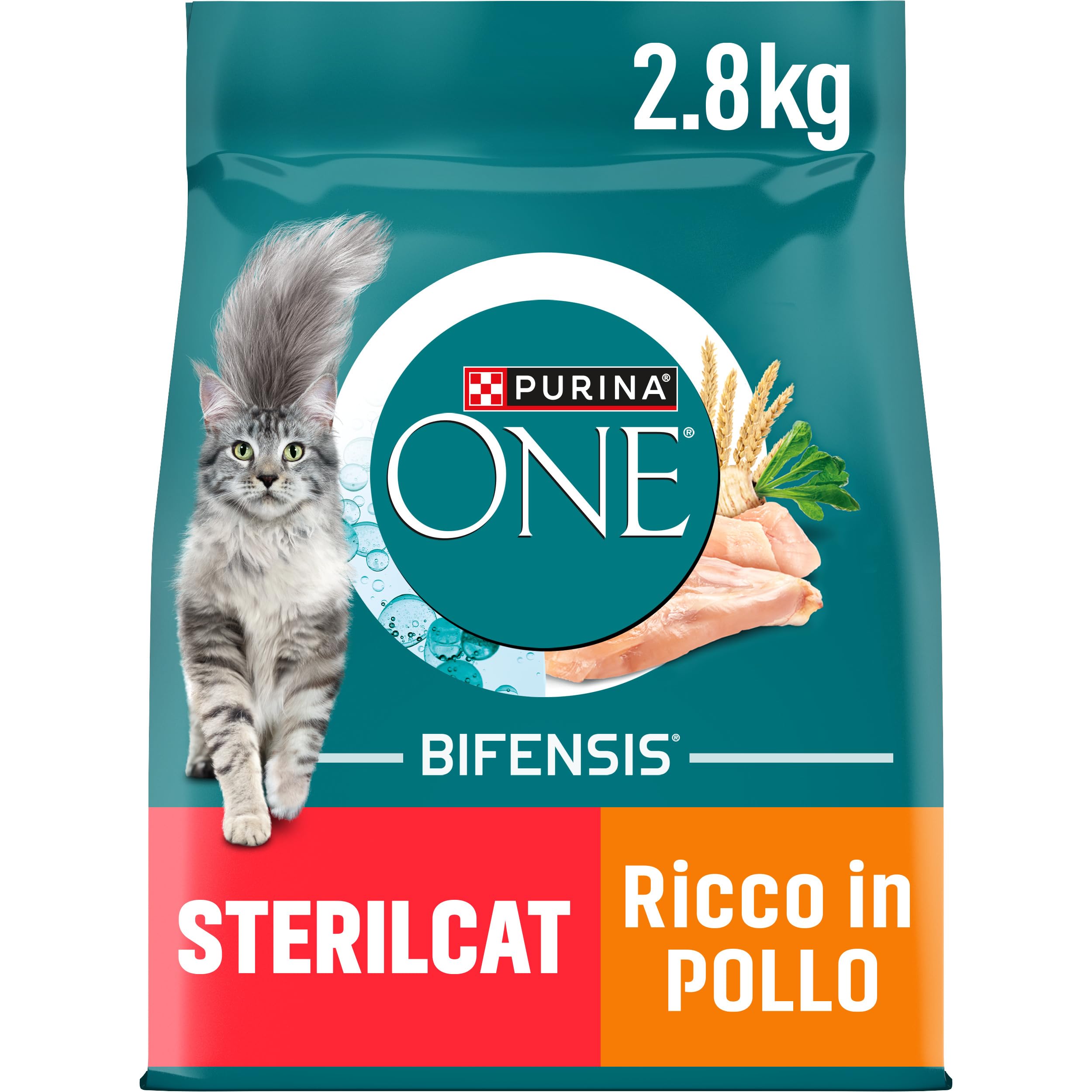 PURINA ONE Bifensis Sterilcat Adult Cat Croquettes, 2.8 kg Bag | Sterilized Cat 