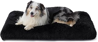 Bedsure XL Dog Crate Bed Washable, Fluffy Mattress, 104x69cm, Black