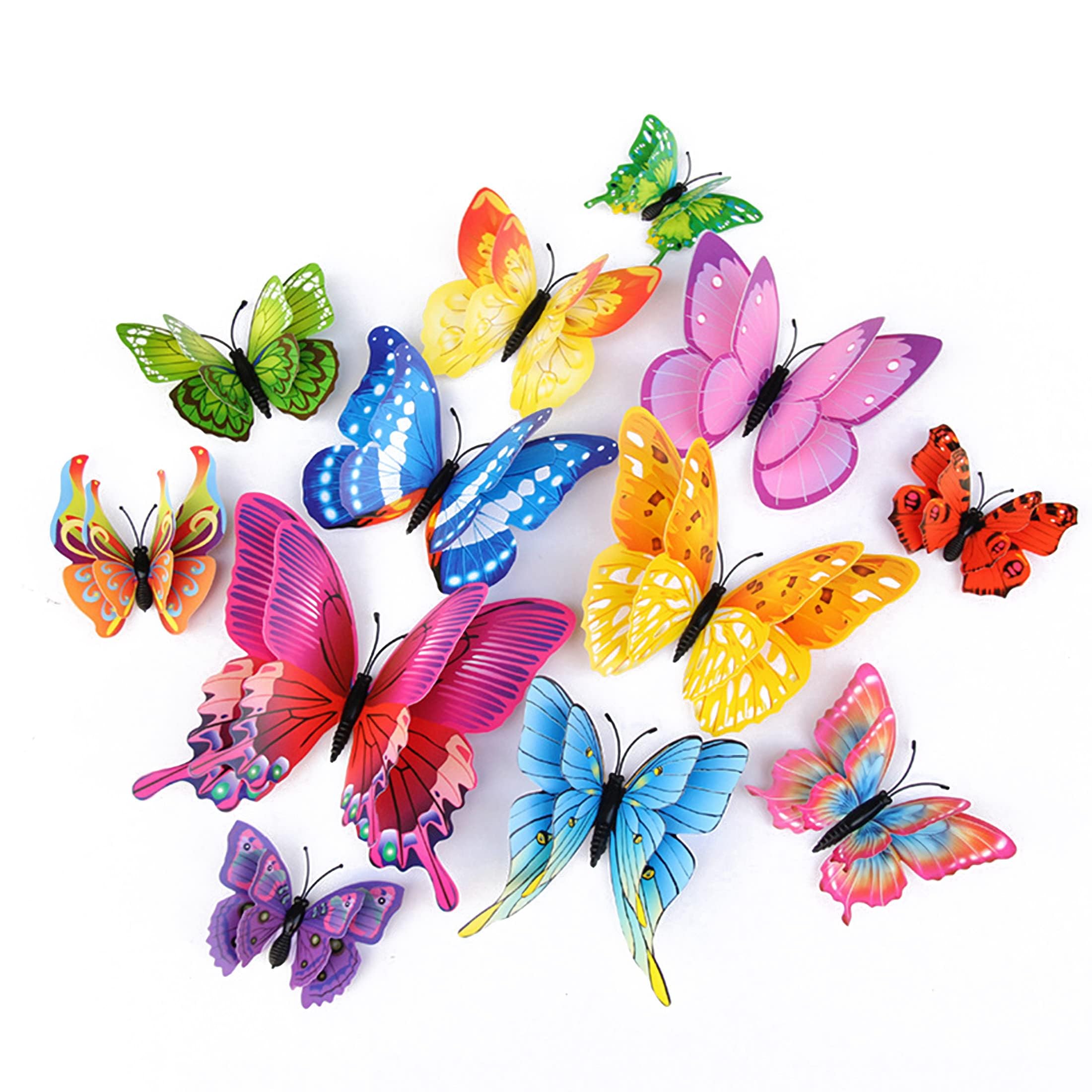 OPSEAM 3D Butterfly Wall Decor Butterfly Decorations Stickers with Magnets | 24 