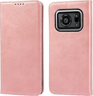 【Hamany】 対応 AQUOS R6 ケース 手帳型 アクオスr6ケース カード収納 SH-51B ケース -ファッション ローズゴールド