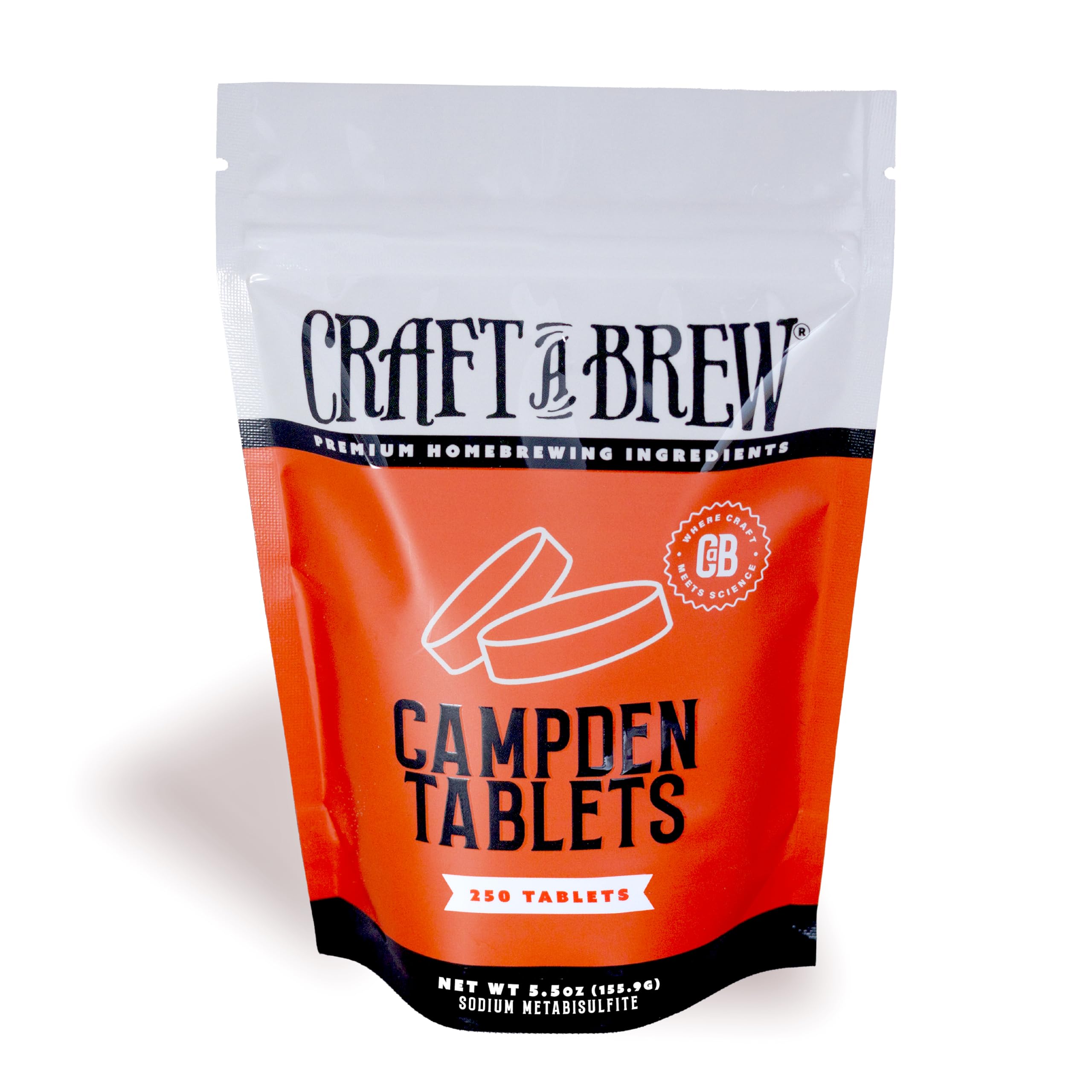 Craft A Brew - Campden Tablets - Sodium Metabisulfite - For Winemaking - Ideal f