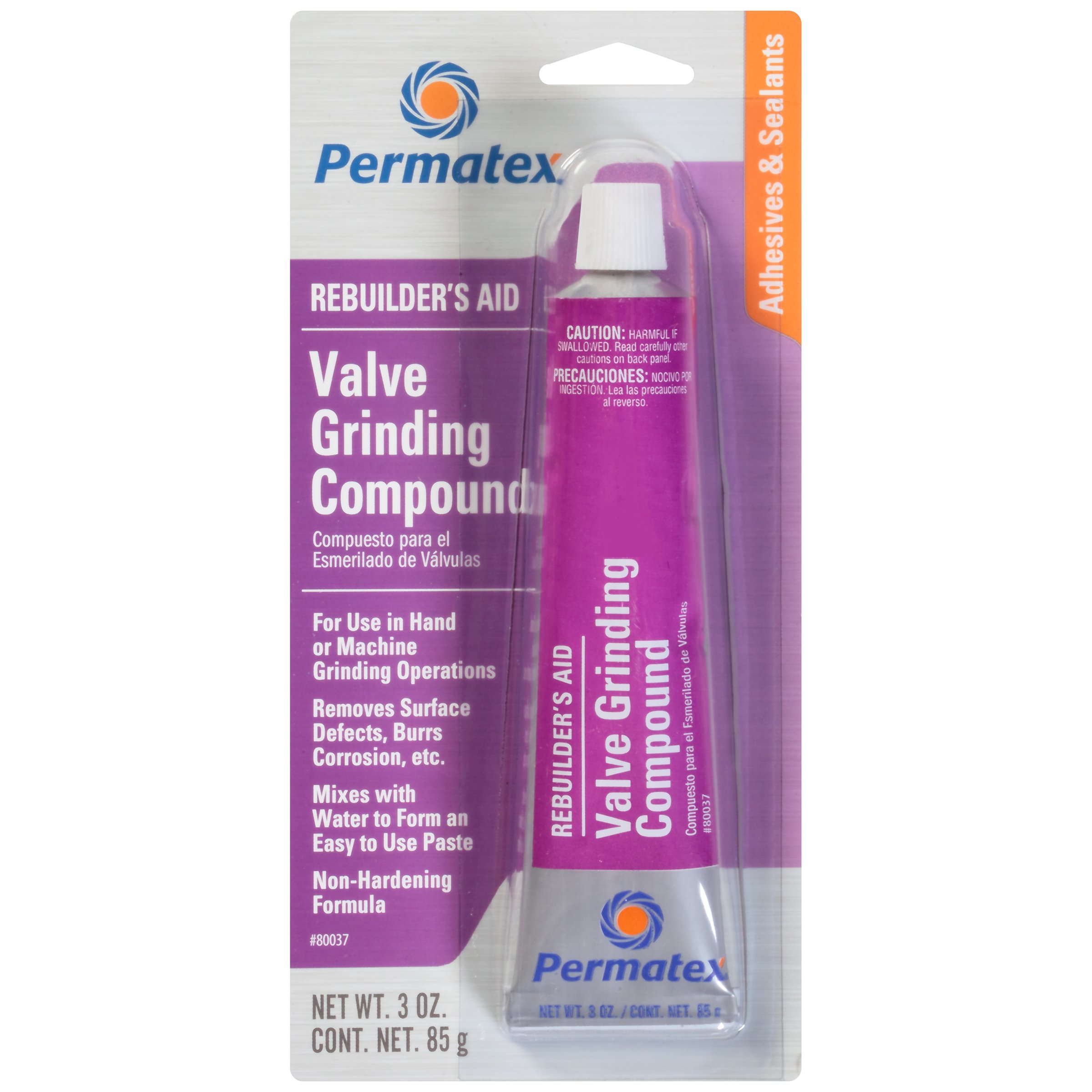 Permatex 80037 Valve Grinding Compound, 3 oz., White | Engine Maintenance, Water