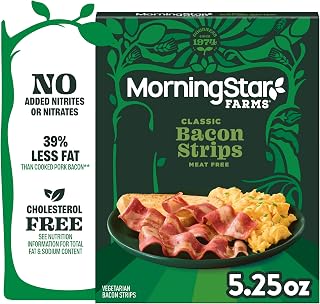 MorningStar Farms Meatless Bacon Strips, Vegetarian Meat, 5.25oz