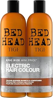 Bed Head by TIGI Colour Goddess Shampoo and Conditioner, Set, 2x 750ml | Hair Treatment for Coloured, Dry & Damaged Hair, Moisturising Shea Butter & Keratin for Smooth
