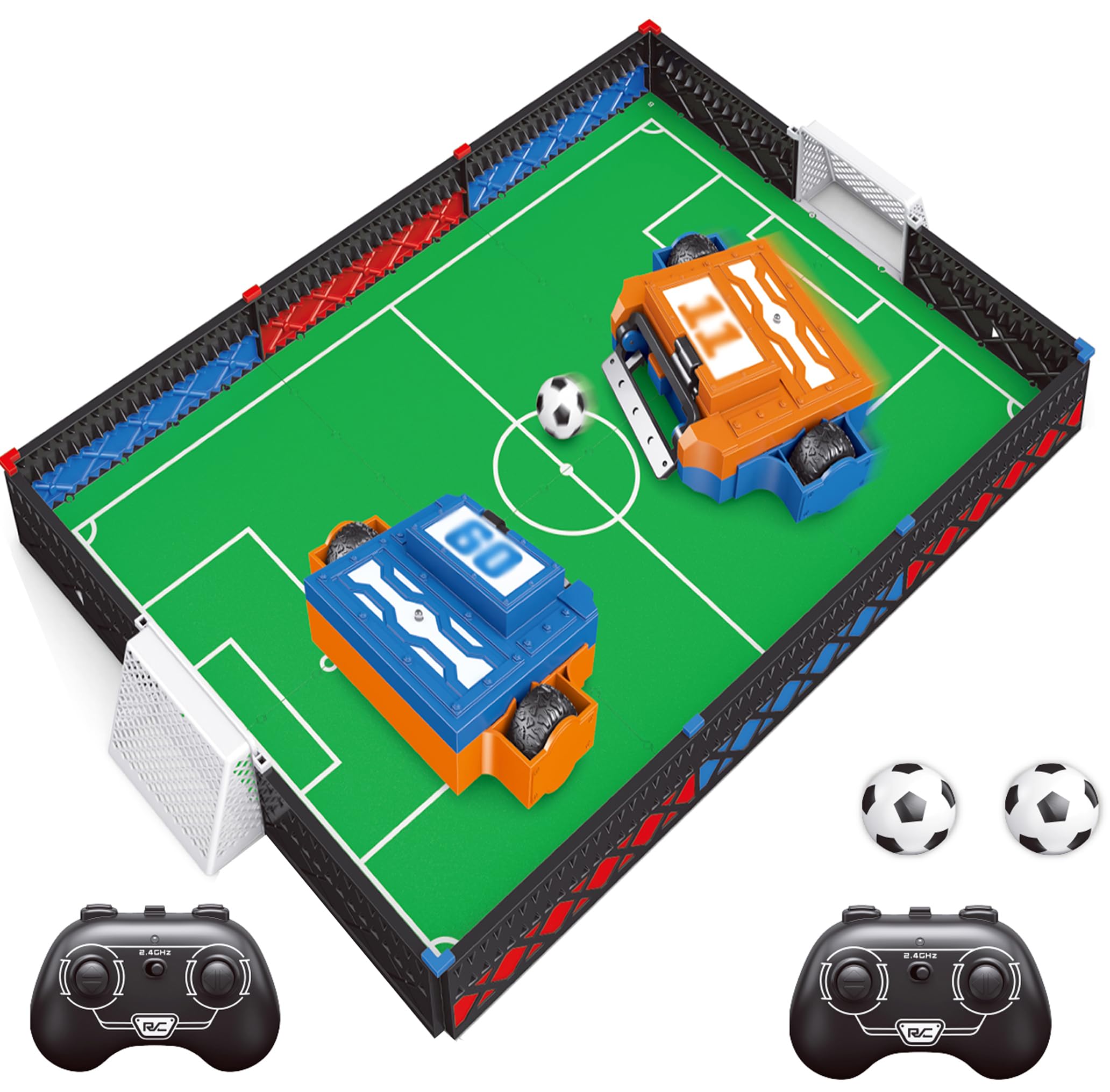 Mostop Remote Control Battle Robots Arena Set, Electronic Soccer Robot Board Gam