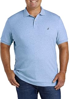 Nautica Men's Short-Sleeved Polo Shirt with Double Pointed Collar