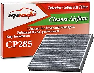 EPAuto CP285 (CF10285) Premium Cabin Air Filter includes Activated Carbon | Toyota RAV4, Camry, Sienna, Solara, Avalon, Yaris, Corolla, Lexus RX350, RX330, GX470, ES330 includes Activated Carbon