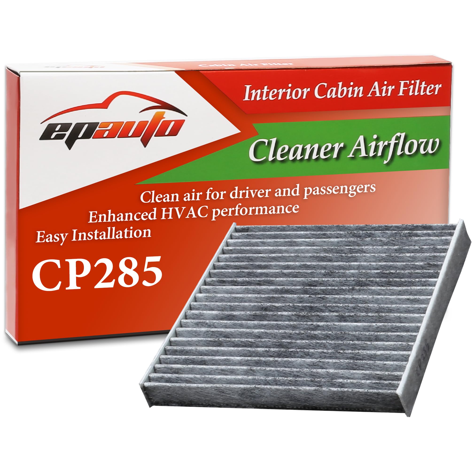 EPAuto CP285 (CF10285) Premium Cabin Air Filter includes Activated Carbon | Toyo
