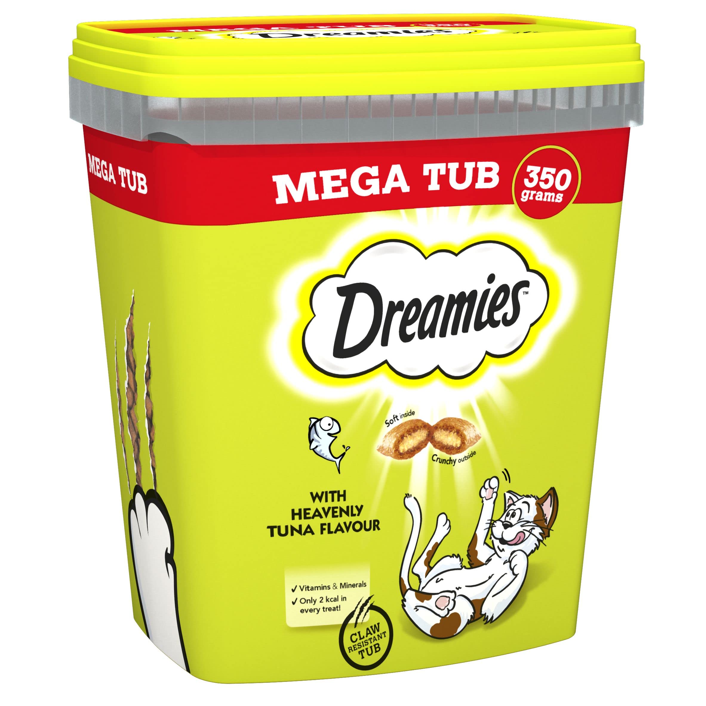 Dreamies Cat Treats, Tasty Snacks with Delicious Tuna Flavour, Pack of 2 (2 x 35