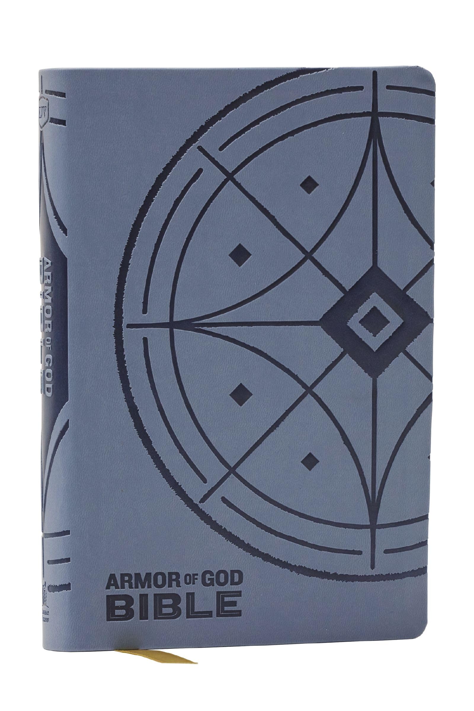 KJV Armor of God Bible, Blue/Gray Leathersoft (Children’s Bible, Red Letter, Com